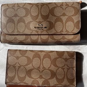 Coach wallet and checkbook cover